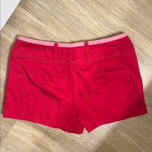 Selé Red and Pink Women's Shorts with Tailored Fit